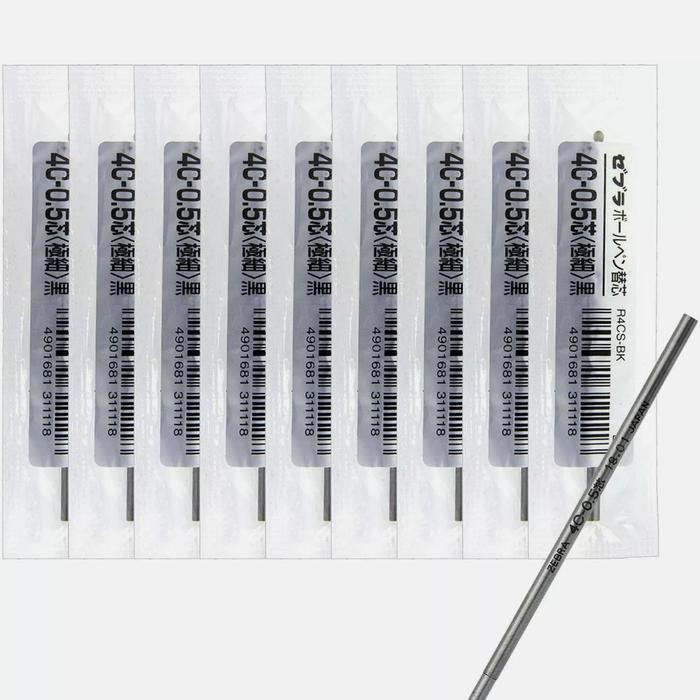 

Refill Multi-Pen Ballpoint Pen Zebra R4CS-BK 4C-0.5