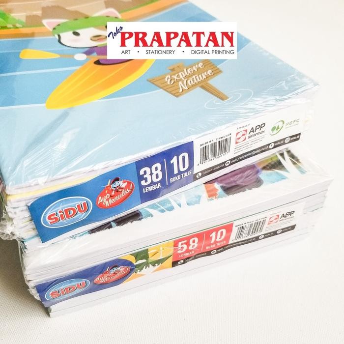 

Buku Tulis Sekolah Sidu 21x16cm (10 Buku)