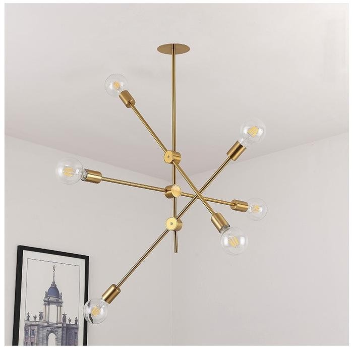 FL 218 LAMPU GANTUNG GOLD TANGKAI VINTAGE MODERN MINIMALIS