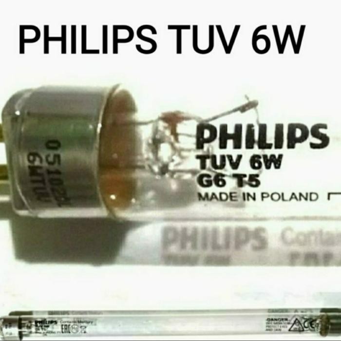 Lampu steril uv philips TUV T5 6watt philips