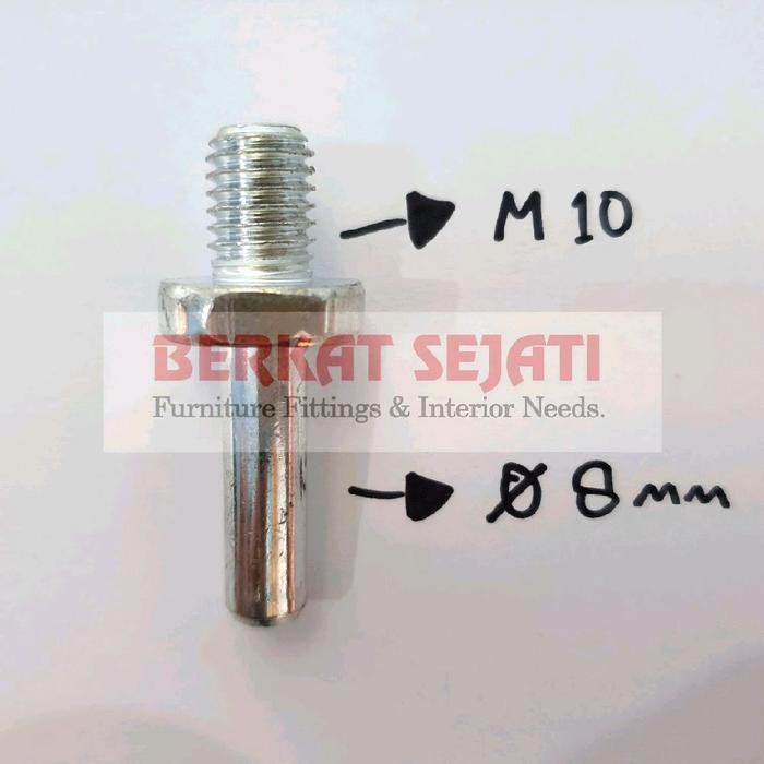 Baut Adaptor Adapter Konektor Pad 4" inch Poles Mobil Mesin Bor M10