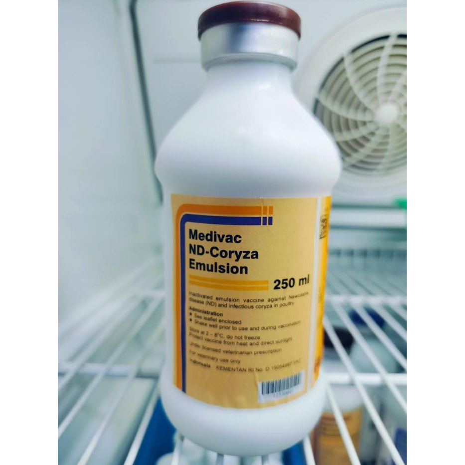 Medivac Vaksinasi Ayam ND Coryza Emulsion 250 ML