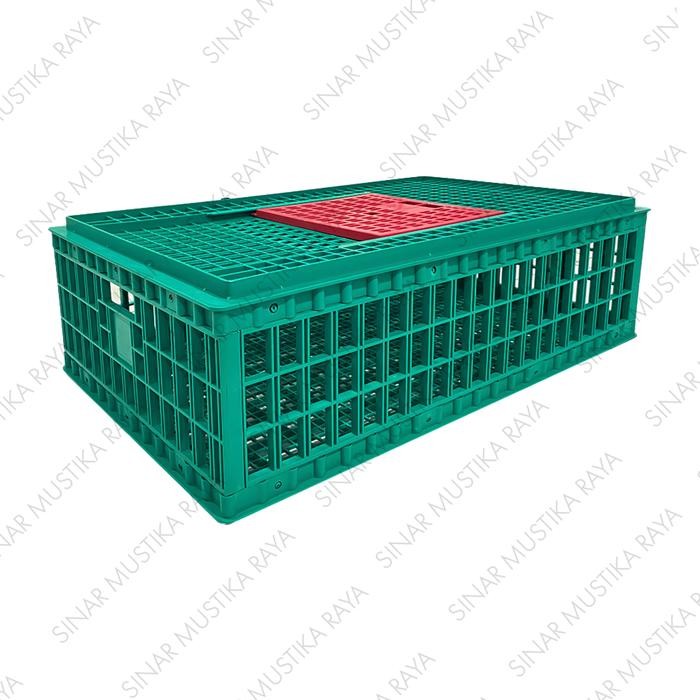 Keranjang Ayam Plastik Besar Jumbo Lokal Transport Panen Broiler Hijau Hitam