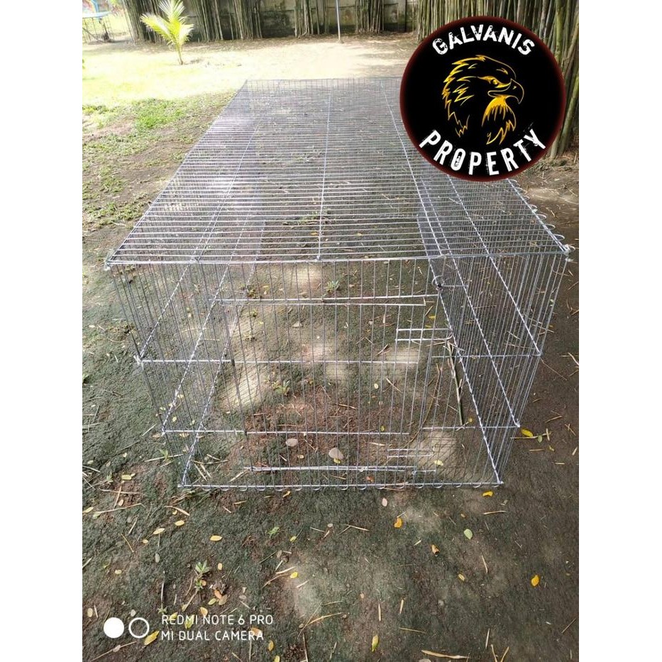 Kandang Ayam Umbaran Besi Galvanis Jumbo 200x100x100 Kurungan Jago