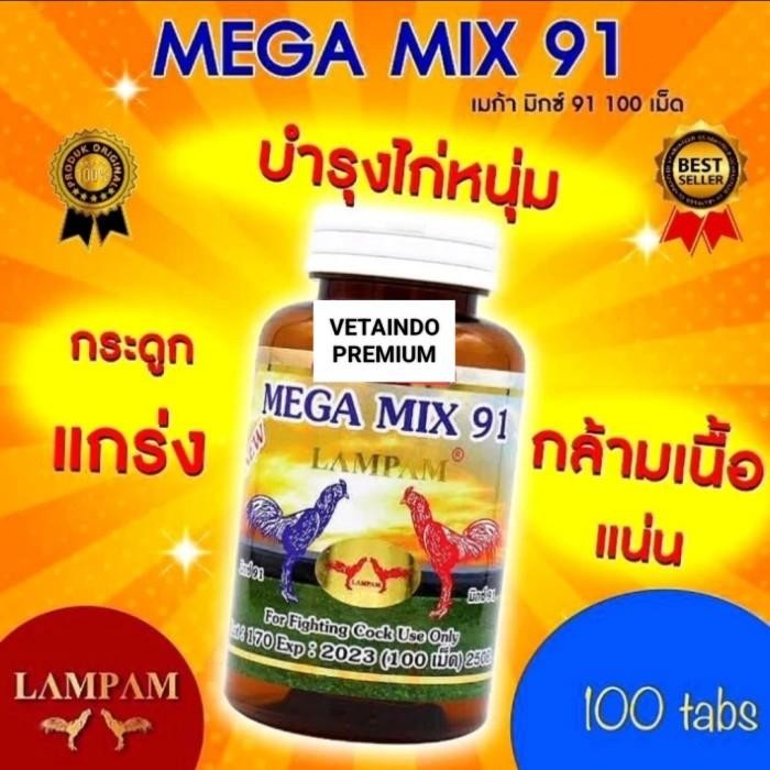 SUPLMENT AYAM LAMPAM MEGA MIX 91 MERAWAT OTOT TULANG LAMPAM MIX 91 -