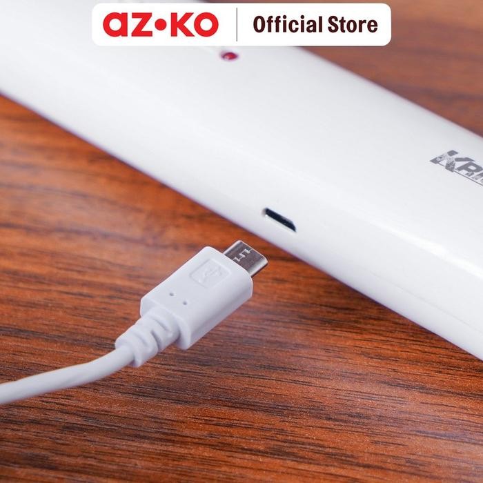 AZKO KRISBOW RAKET NYAMUK RECHARGEABLE - PUTIH PENGUSIR SERANGGA RAKET PEMBASMI NYAMUK ELEKTRIK