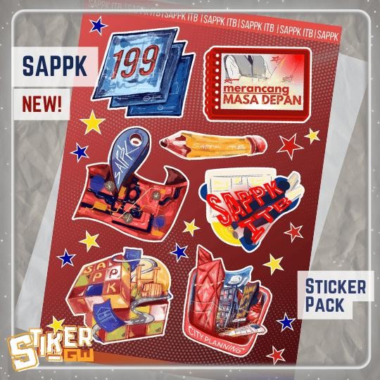 

ORIGINAL [NEW] Sticker Pack SAPPK ITB - STIKER SEKOLAH ARSITEKTUR, PERENCANAAN, DAN PENGEMBANGAN