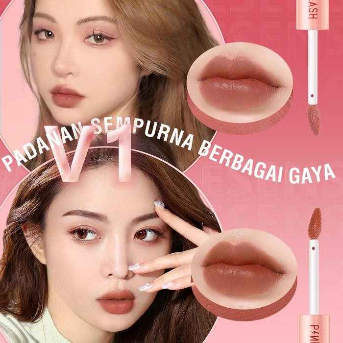 PINKFLASH DoubleSense 2 IN 1 Dual-ended Lipstick Lipstik Ombre Waterproof, Tahan Lama & Ringan