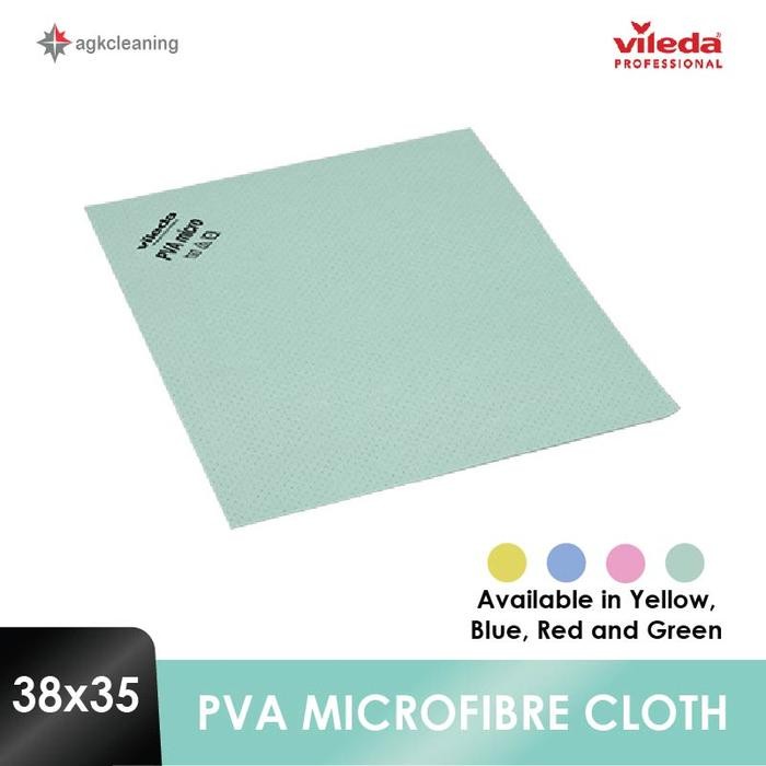 Kleaner Living - Pva Microfibre Cloth - Kain Lap Microfibre - Lap Kanebo (Pva) Green