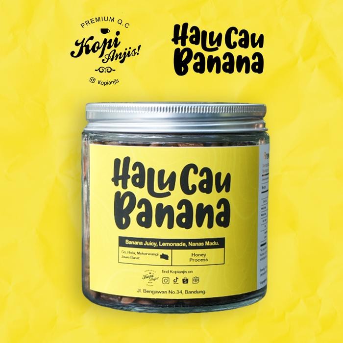 

Pilihan- Biji Kopi Arabika Halu Banana 200 Gram - Specialty Roast Beans ( Gunung Halu Honey )