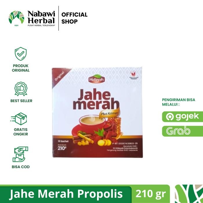 

Pilihan- Jahe Merah Krimer Propolis Jmp Renceng Isi 12 Saset