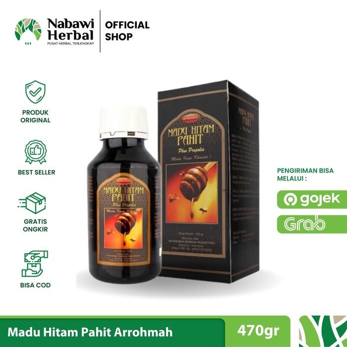 

Pilihan- Ar-Rohmah - Madu Hitam Pahit Arrohmah 750Gr - By Nabawiherbal