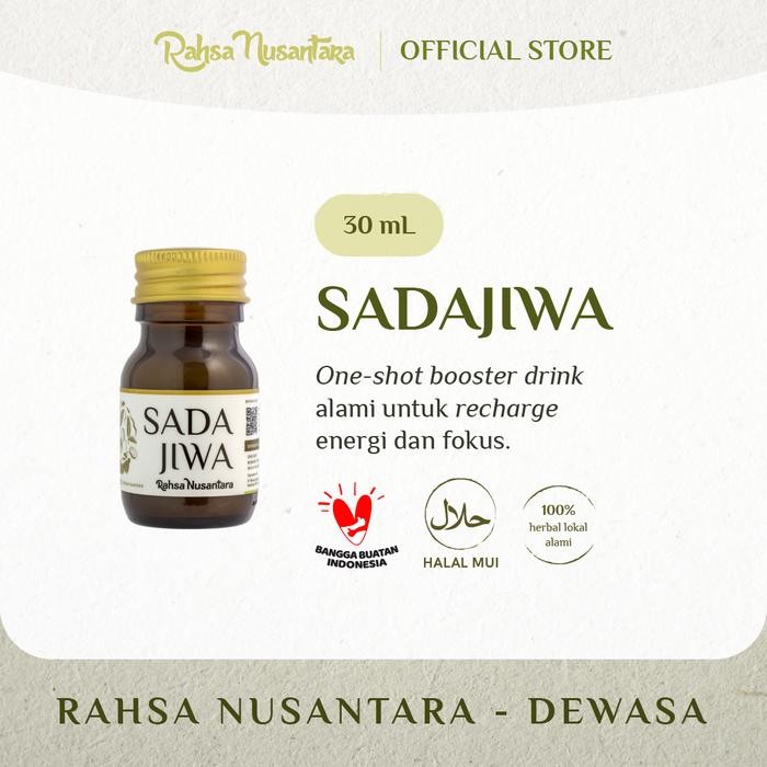 

Pilihan- Sadajiwa By Rahsa Nusantara One Shot Jamu Energy Booster Herbal Alami