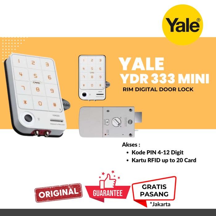 YALE YDR-333 ( YDR333 ) KUNCI PINTU OTOMATIS DIGITAL DOOR LOCK