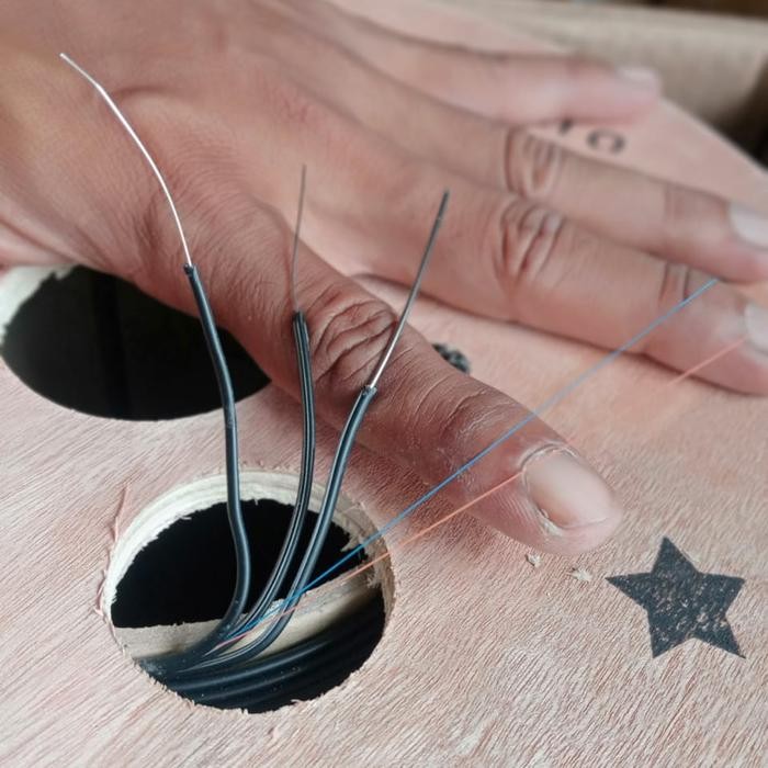 KABEL FO 2 CORE 3 SELING KAWAT 1000 METER