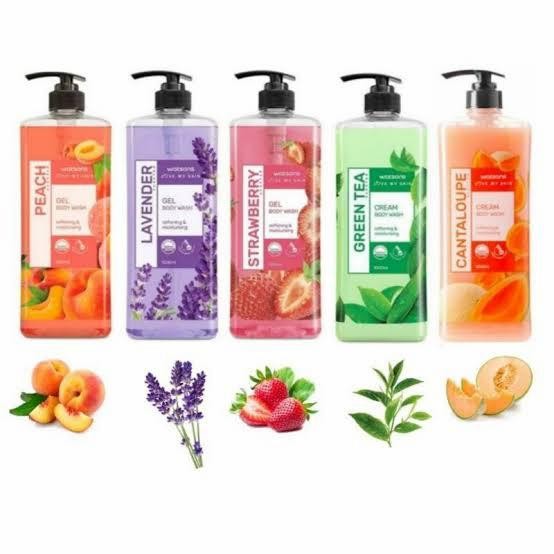 Pilihan- Watson Body Wash 1000 Ml Greentea Lavender Strawberry Cantaloupe Peach