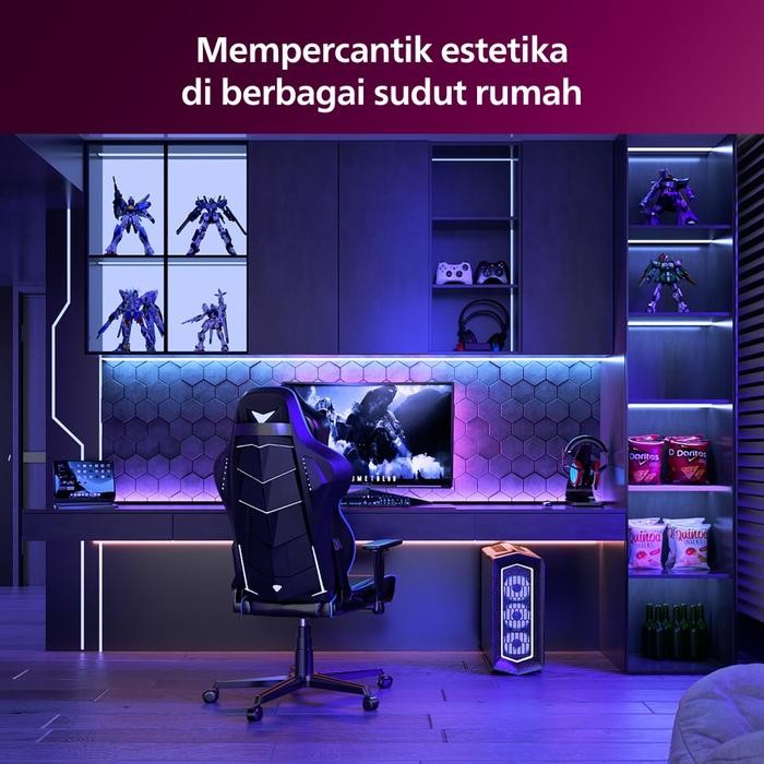 Lampu Philips Led Strip Mycare 24W 10M Plug And Play Rgb Color
