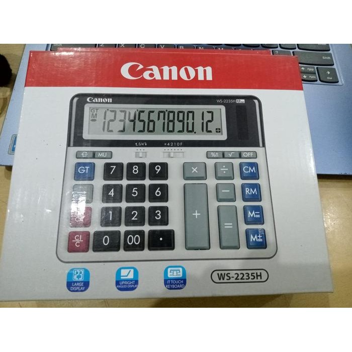 

Khusus Grab! Kalkulator Canon Desktop Calculator 12 Digits Ws-2235H