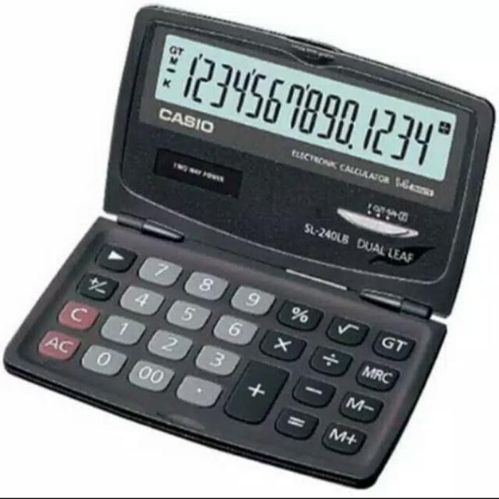 

Promo! Casio Kalkulator Sl 240 Lb Pocket Electronic Calculator Dual Leaf