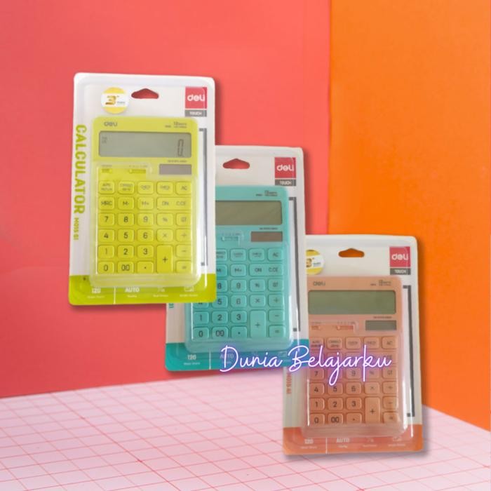 

Kalkulator Deli Wm015 Calculator 12 Digit Dual Power Check & Correct