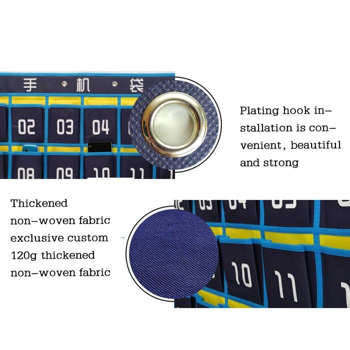 48 60 TAS GANTUNGAN TEMPAT RAK HP SUSUN MULTIFUNSGI MANAGEMENT BOX CELL PHONE UNTUK SEKOLAH,