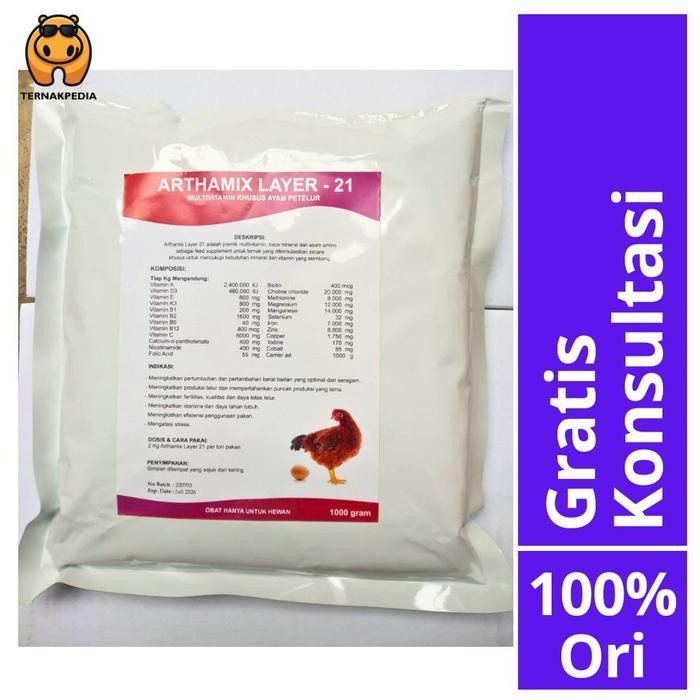 Arthamix Layer 1 Kg - Arthamix 21 - Premix Ayam - Premix Ayam Petelur