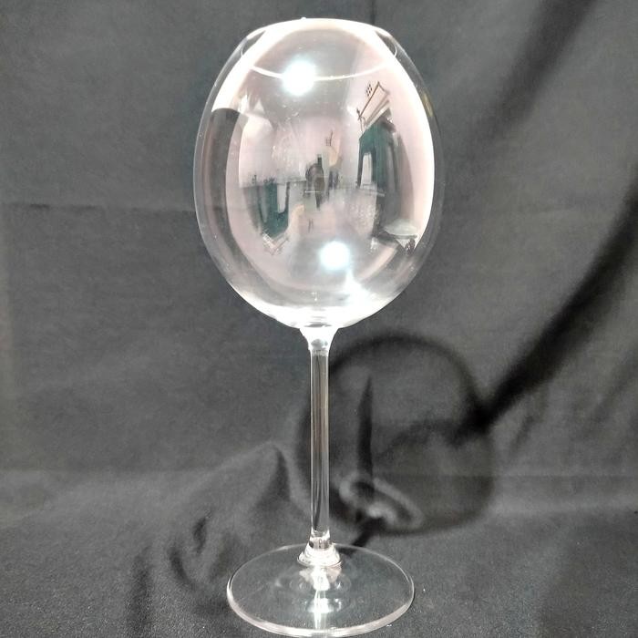 gelas kaki kristal Bohemia pajangan mewah d436