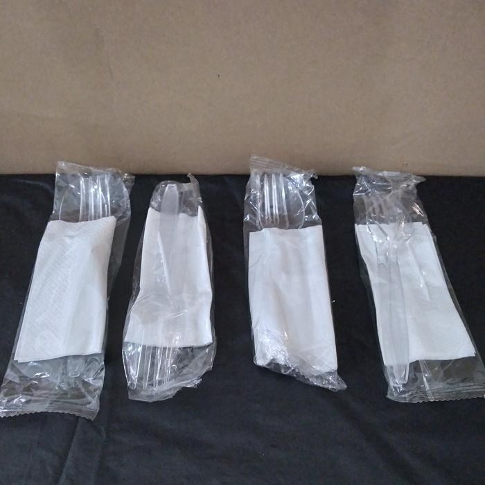 sendok makan shet/paket,sendok,garpu,tusuk gigi,tisu