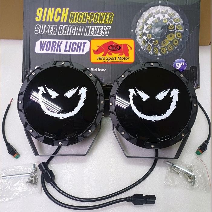 Lampu Tembak Led Stedi 9"Inch + Smiley Cover