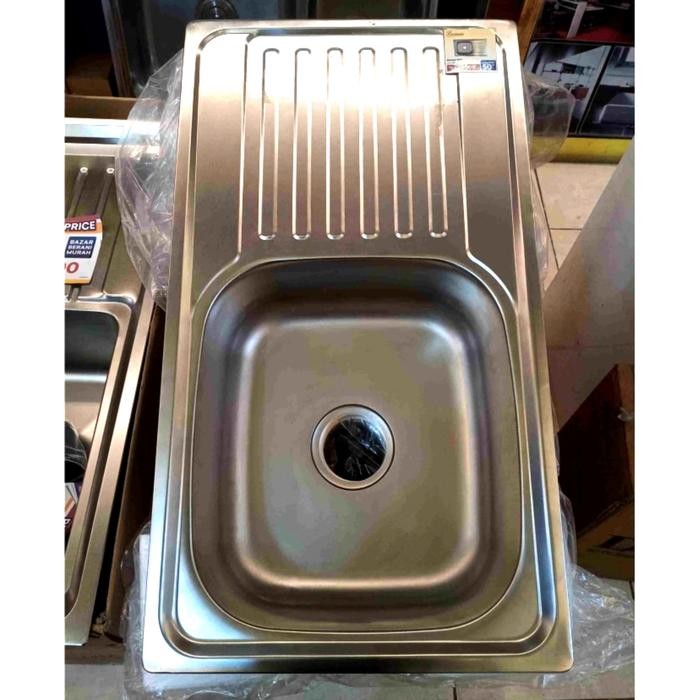 Lavenia - Kitchen Sink Wastafel Bak Cuci Piring Dapur LV 1339 Stainless Steel Top Mount Toto Royal