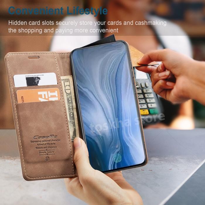 Wallet Case Oppo Reno 10X Zoom Caseme Flip Case Original