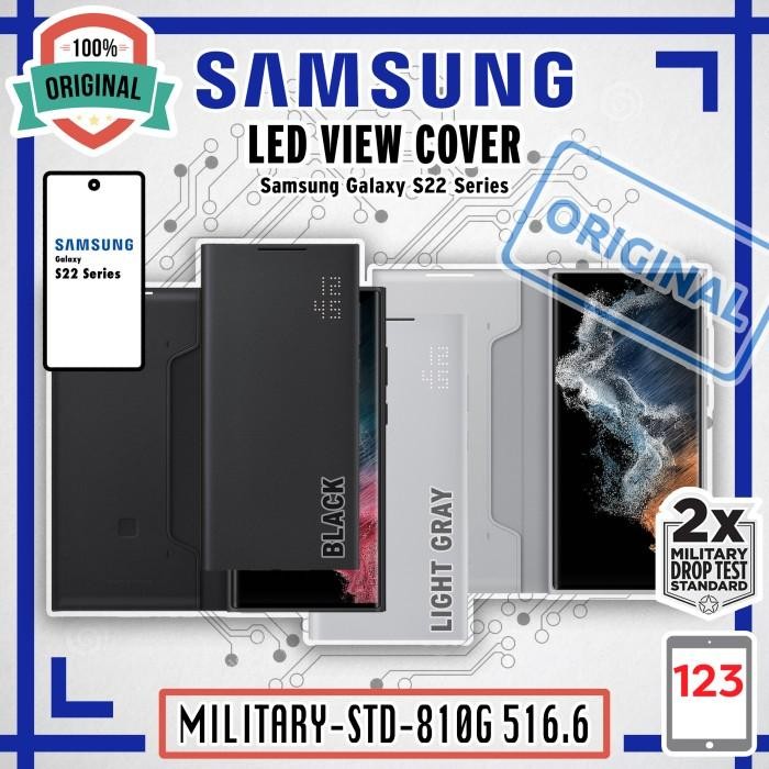 Case Samsung Galaxy S22 Ultra S22 Plus Samsung LED View Flip Cover