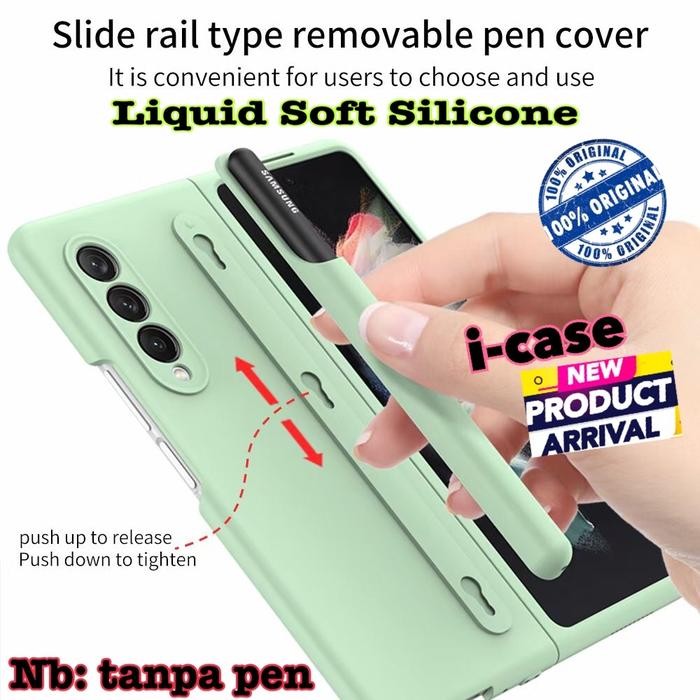 Soft Case Liquid Silicone Samsung Galaxy Z Fold 3 Removable Spen Fold3