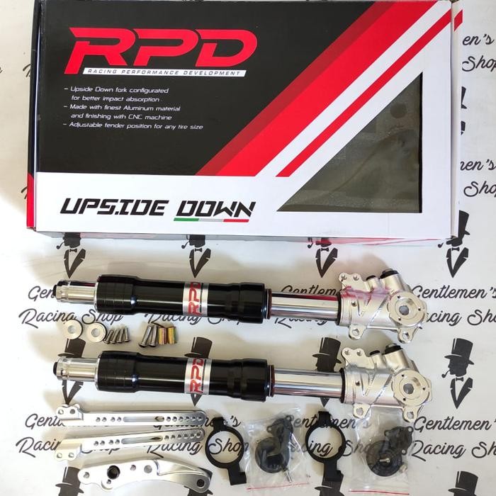 Shock Depan NMAX Upside Down RPD BLACK / HITAM Front Shockbreaker