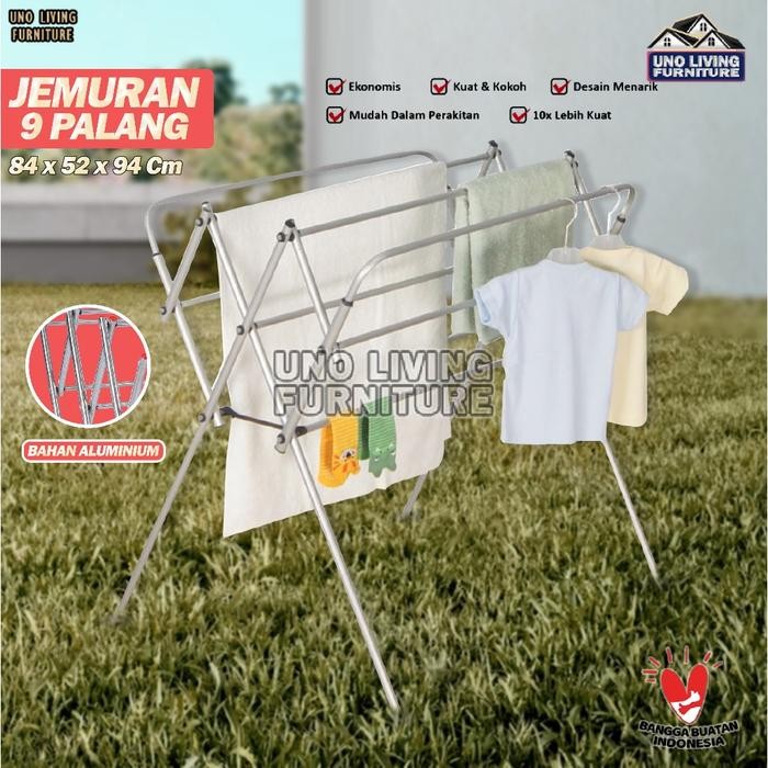 Ikea Livien - Jemuran Handuk Jemuran Lipat 80 Cm Full Aluminium Kualitas Alpha