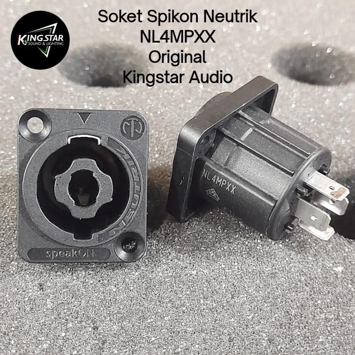 SOKET SPIKON NL4MP XX NEUTRIK ORIGINAL 4PIN NL4MPXX S SPICON BODY SPEAKER FEMALE SPEAKON