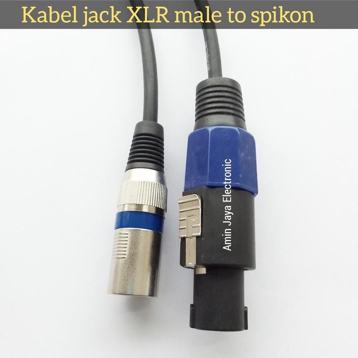 KABEL JACK XLR MALE TO SPIKON / XLR MALE TO SPIKON MALE