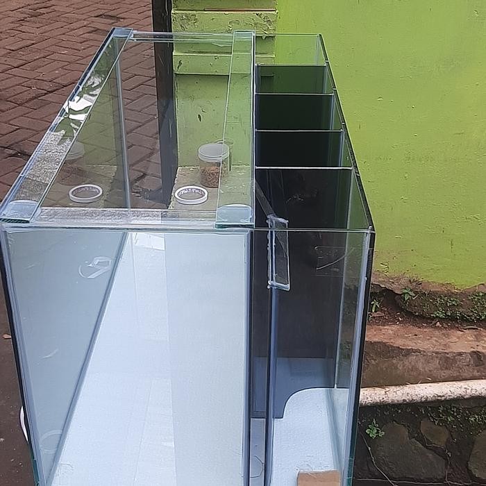 AQUARIUM 100X50X50 FULL 8MM FILTER BELAKANG