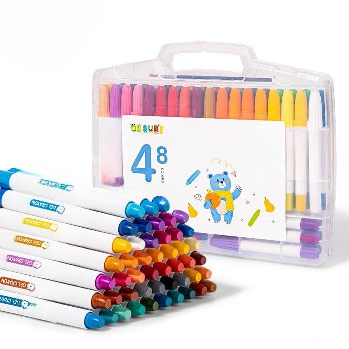 

Promo Deli Gel Crayon 48 Warna - Krayon Gel Untuk Menggambar & Mewarnai, Warna Cerah & Tahan Lama,