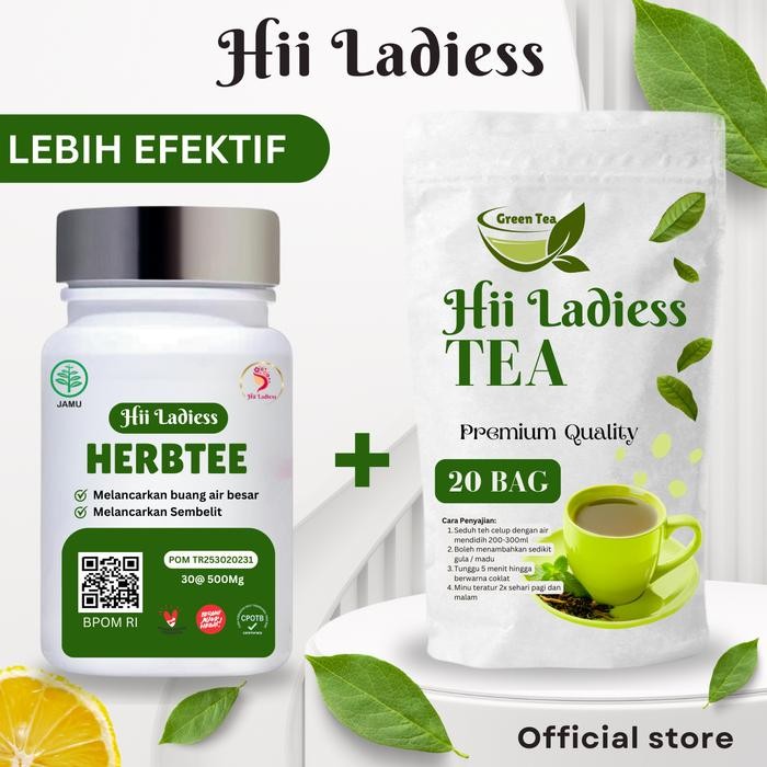 

Promo Paket Komplit Herbtee Teh Hii Ladiess Melancarkan Bab Isi 30 & 20 Termurah