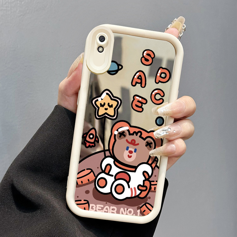 Casing Hp Untuk Xiaomi Redmi 9A Redmi 9i Redmi 9T Redmi 9 Power Case Beruang Astronot Mode Kasing Ce