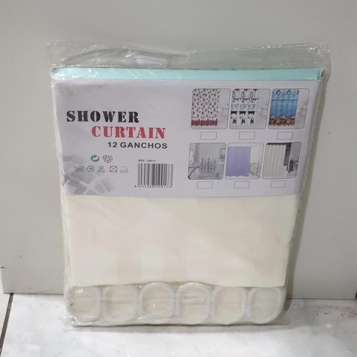 Kain Gordyn Kamar Mandi(Krem)