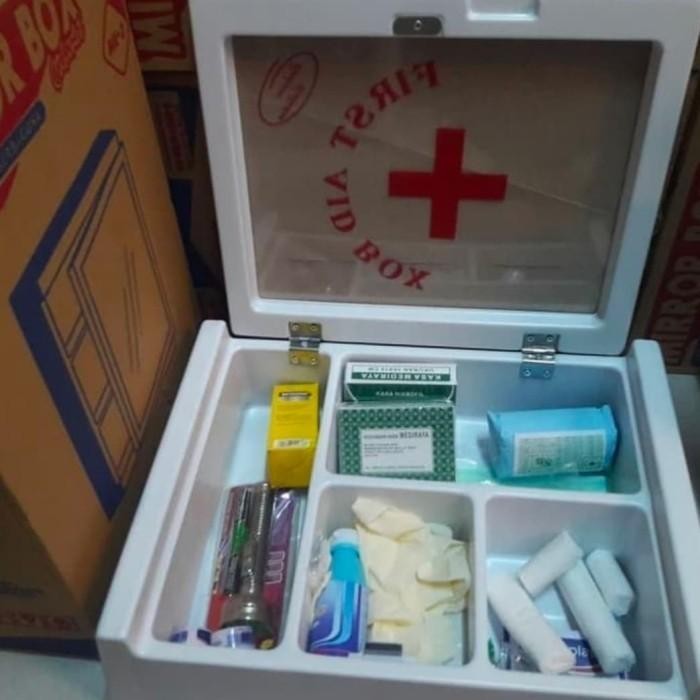 KOTAK OBAT DINDING P3K + ISI TYPE A UNTUK 25 ORANG/ BOX P3K LENGKAP