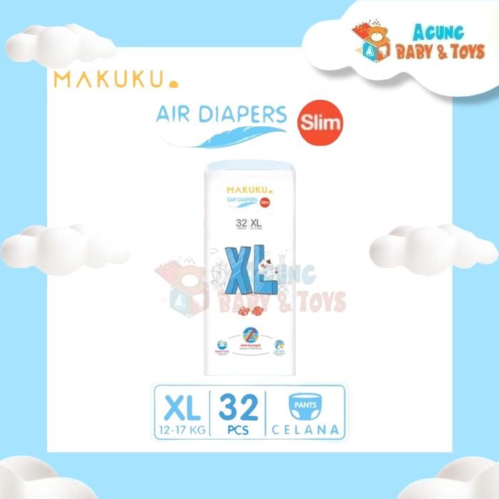 Makuku air diapers slim xl 32 pants