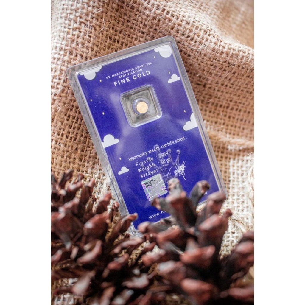 Logam Mulia Selamat Hari Raya Idul Fitri 0.1 Gram 24K Fine Gold 999.9