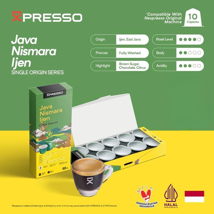 

XPRESSO Kopi Kapsul - Java Nismara Ijen - Nespresso Coffee Capsules Compatible