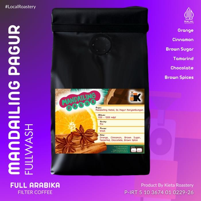 

Kopi Arabika Mandailing Pagur Panyabungan Premium 1kg (biji/bubuk)