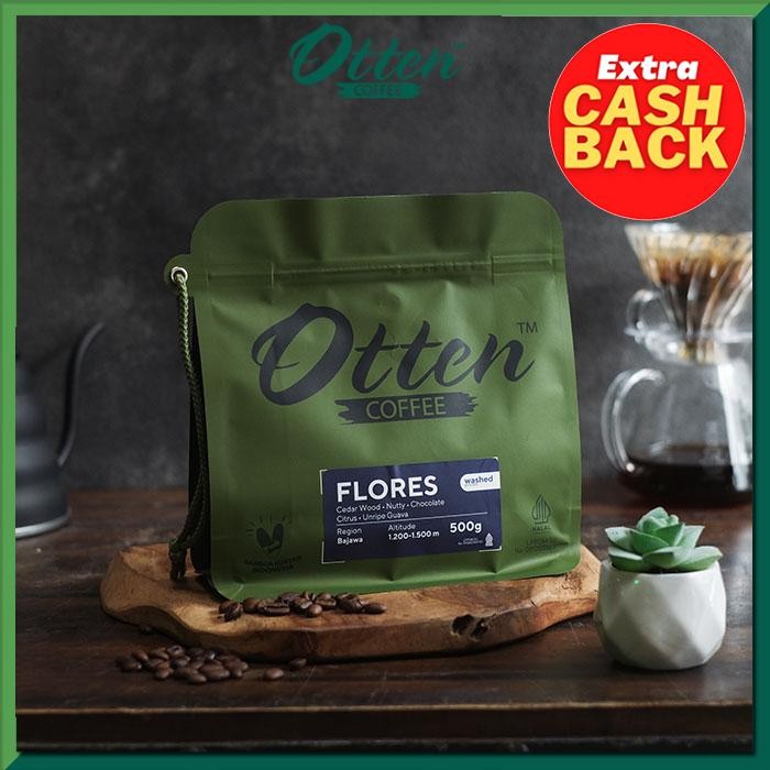 

Kopi Arabica Flores Bajawa 500g - Biji / Bubuk Kopi Otten Coffee