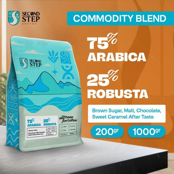 

BIJI KOPI 75% ARABICA Crema Espresso Blend By Second Step Coffee Roastery