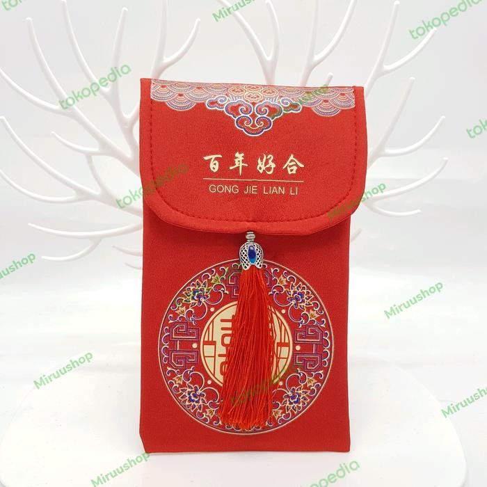 

ANGPAO KAIN SHUANG XI SANGJIT WEDDING MERAH KODE 396